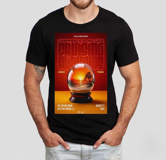 Umphrey's Mcgee Aug 21 2025 Tour West Des Moines Globe Shirt