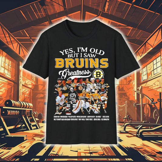 Yes I'm Old But I Saw Boston Bruins Players Greatness Collection Shirt