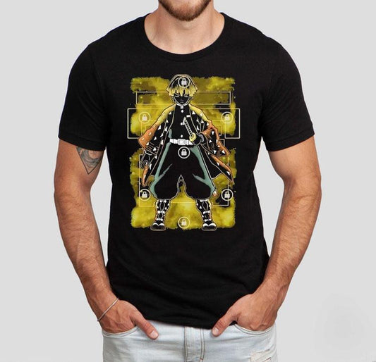 Zenitsu Agatsuma From Demon Slayer Kimetsu No Yaiba Shirt
