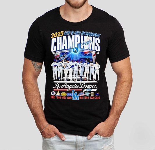 2025 Lets Go Dodgers Champions National League Los Angeles Dodgers Shirt