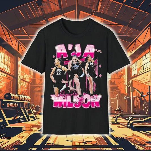 A'ja Wilson Riyadh Las Vegas Aces Basketball Graphic Shirt