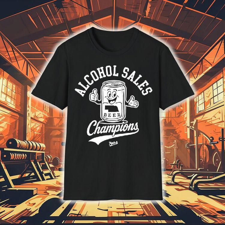 Alcohol Sales Beer Champions Logo Shirt