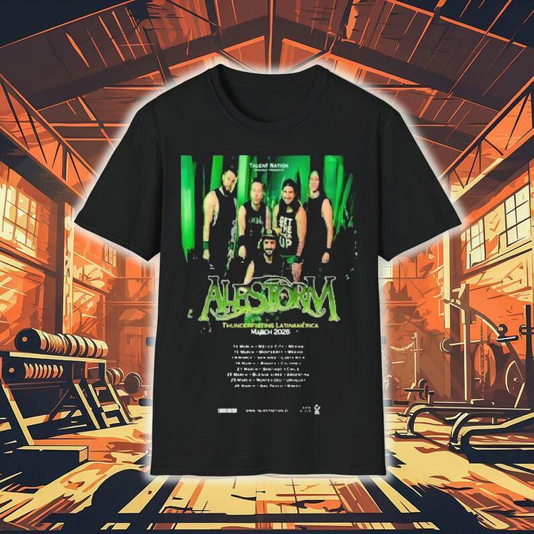 Alestorm Thunderfisting Latinamerica 2026 Shirt