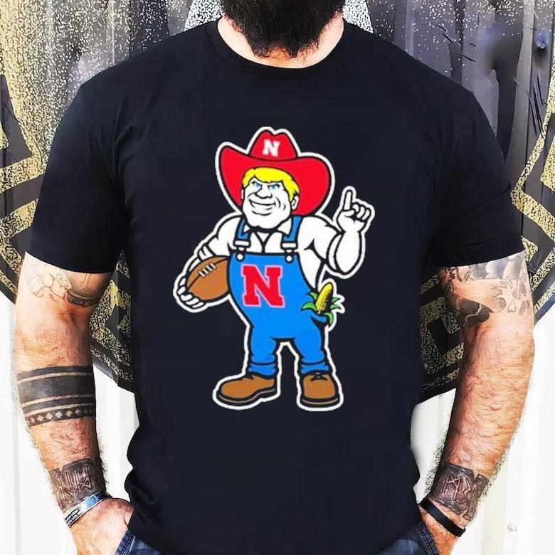 Andrew Whitworth Ryan Fitzpatrick Nebraska Huskers Herbie Mark Mascot Shirt
