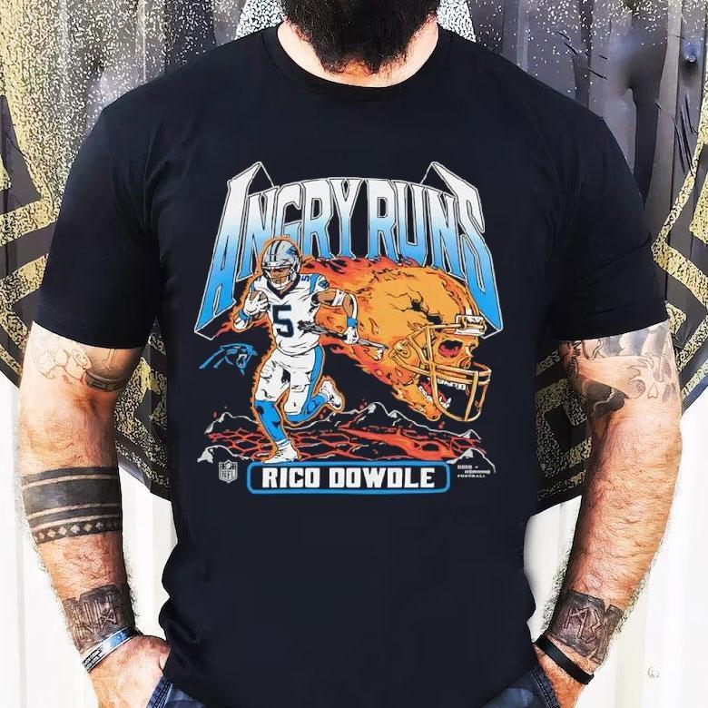 Angry Runs 2025 Panthers Rico Dowdle Shirt