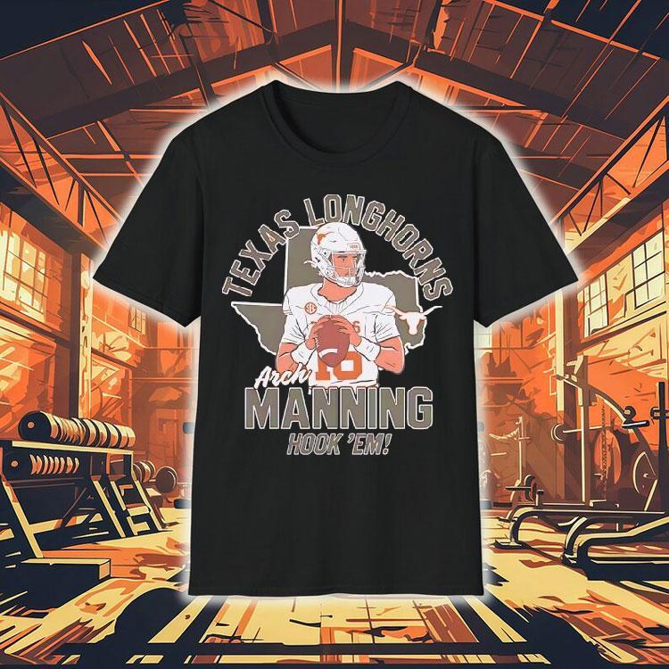 Arch Manning Hook 'em Texas Longhorns Football Shirt