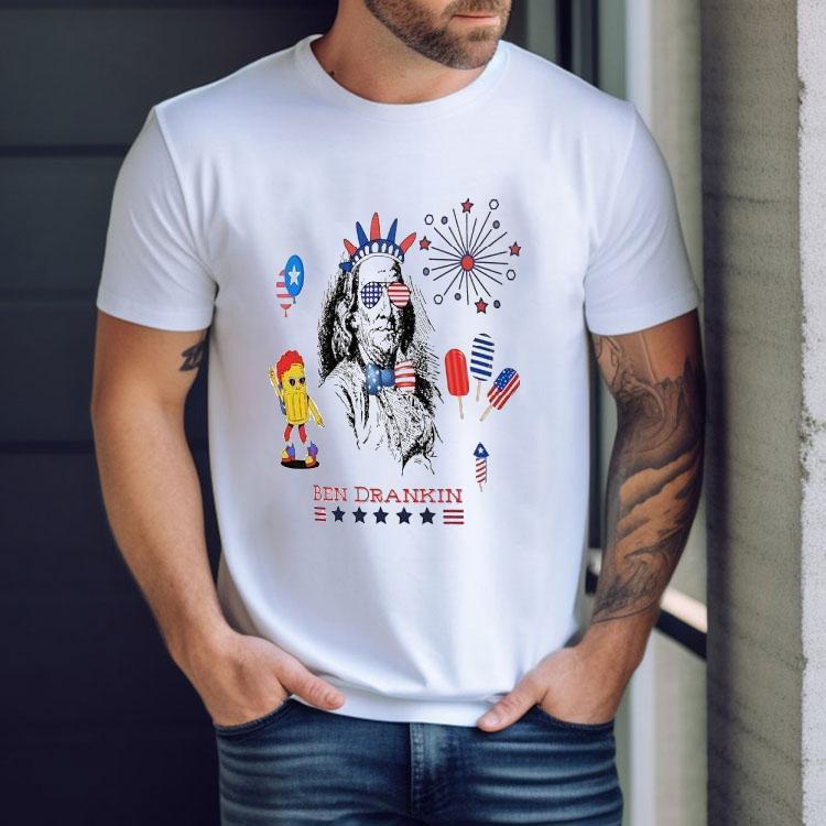 Ben Drankin Firework Usa Shirt