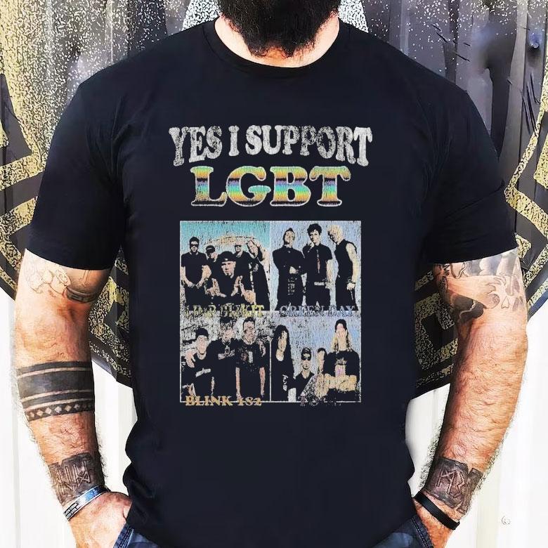 Blink-182 Yes I Support Lgbt Shirt