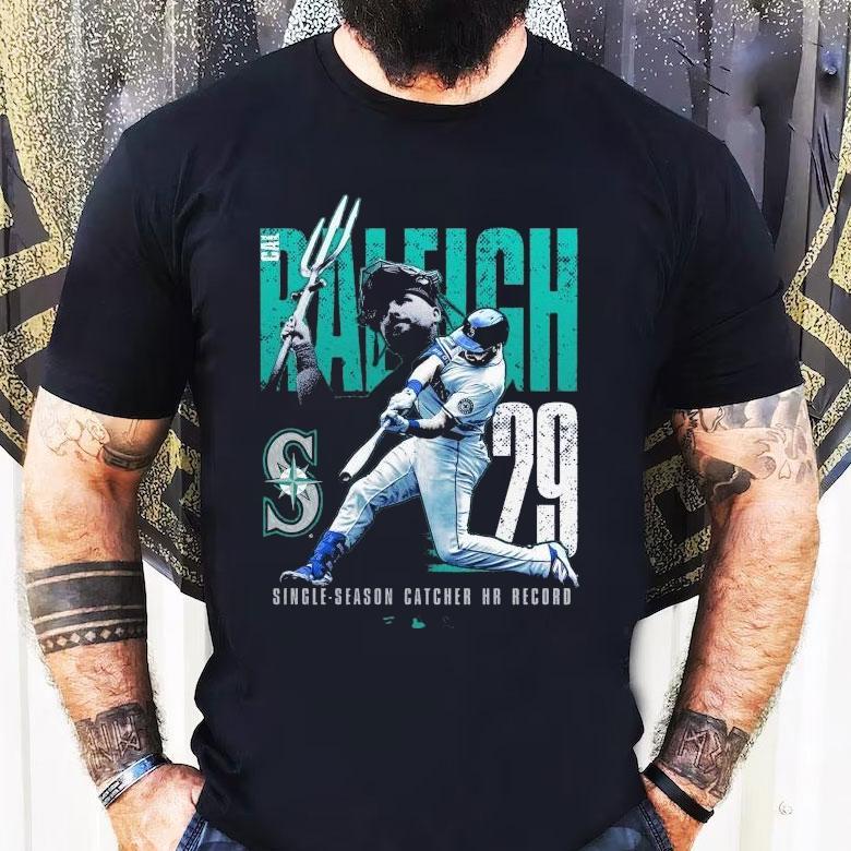 Cal Raleigh Seattle Mariners Single Season Catcher Home Run Record Shirt