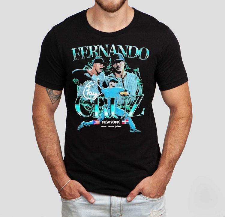 Fernando Cruz New York Yankees Player Collage Shirt