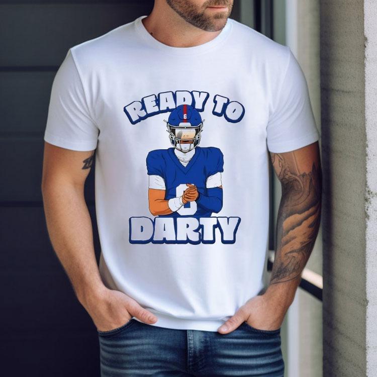 Jaxson Dart Ready To Darty New York Giants Shirt