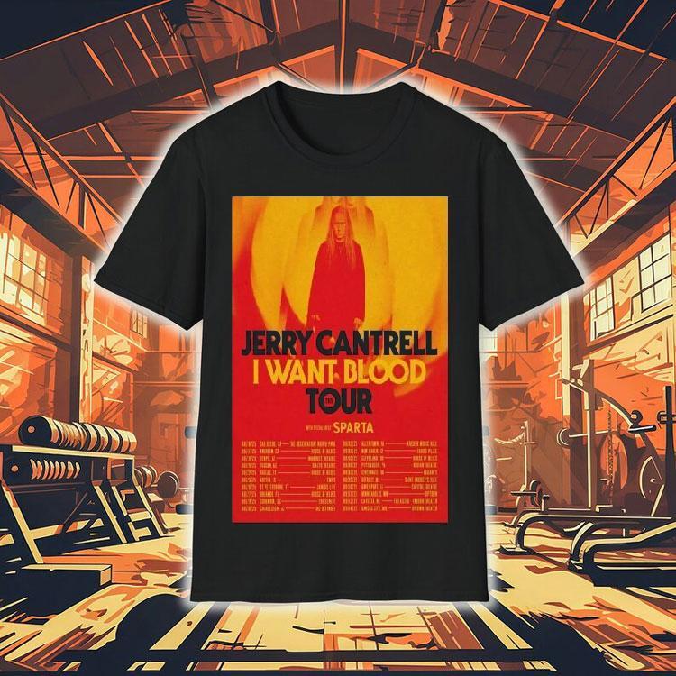 Jerry Cantrell I Want Blood Tour 2025 Dates Aug Sept Shirt