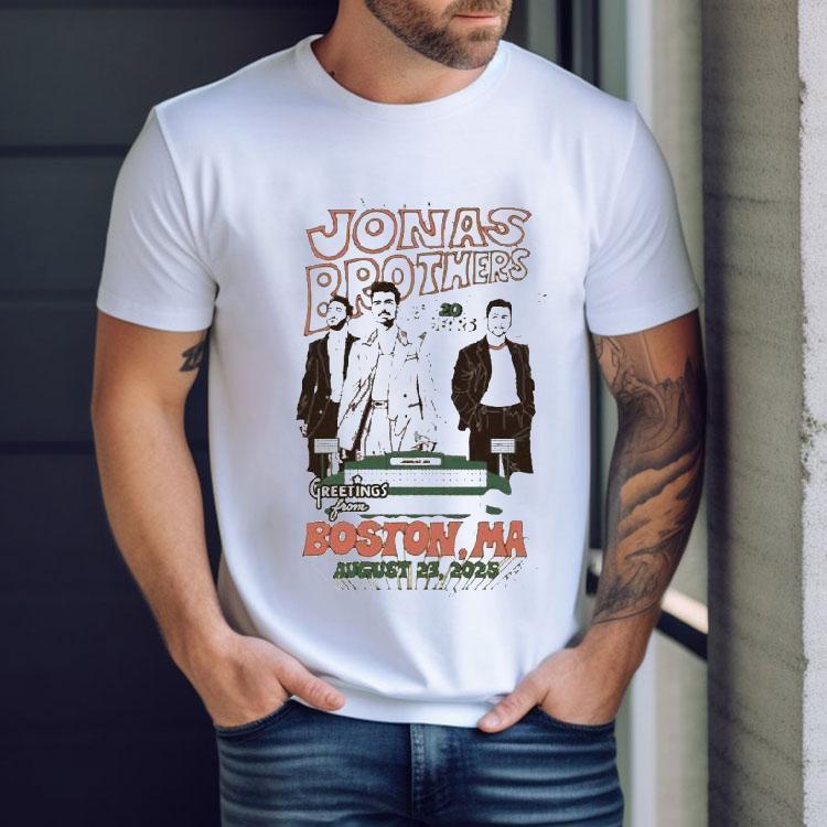Jonas Brothers Greetings From Boston Ma Aug 23 2025 Shirt