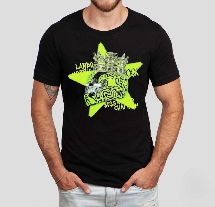 Lando Norris 2025 World Champions Helmet Crown Shirt