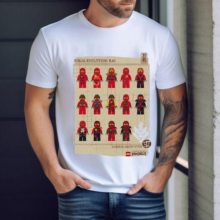 Lego Ninja Evolution Kai Elemental Master Of Fire Shirt