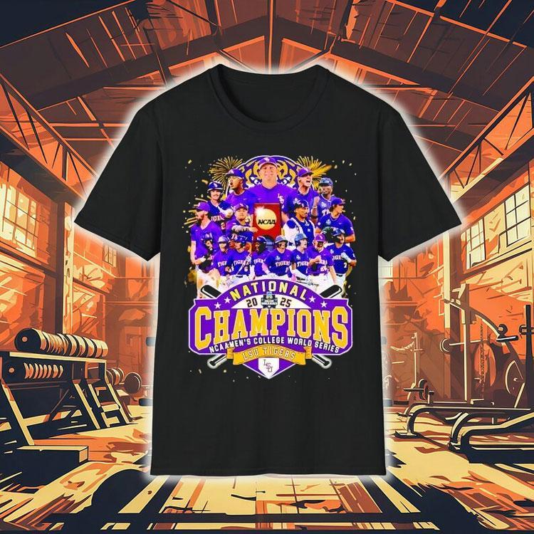 Lsu Tigers National Champions Ncaa Men's College World Series Champions 2025 Shirt