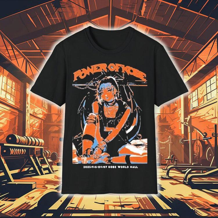 Power Of Kobe 2025 Event Dates With Anime Manga Character Style Punk Rock Shirt