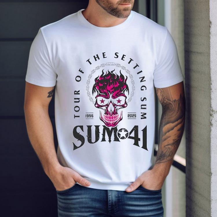 Skull Sum 41 Tour Of The Setting Sum 1996 2025 Shirt