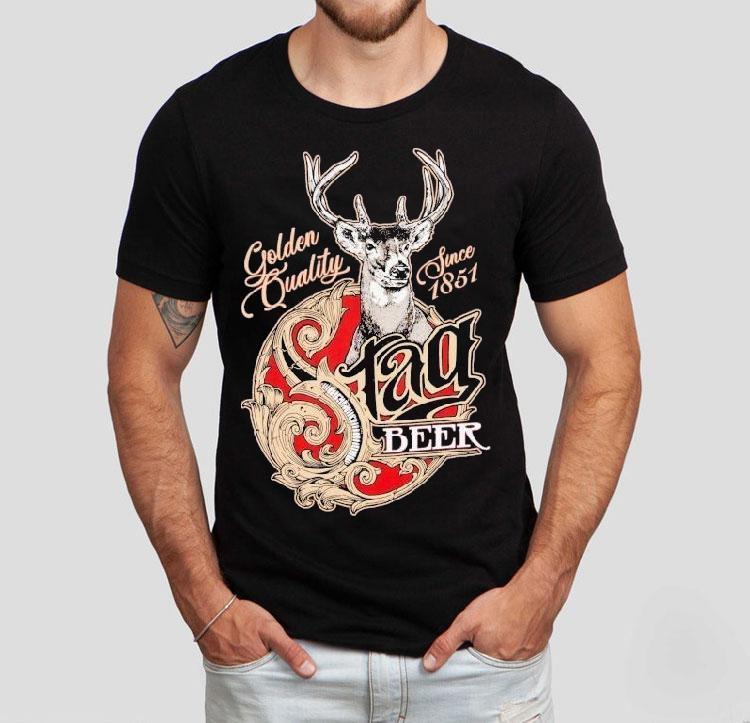 Stag Beer Golden Quality Since 1851 Deer Shirt