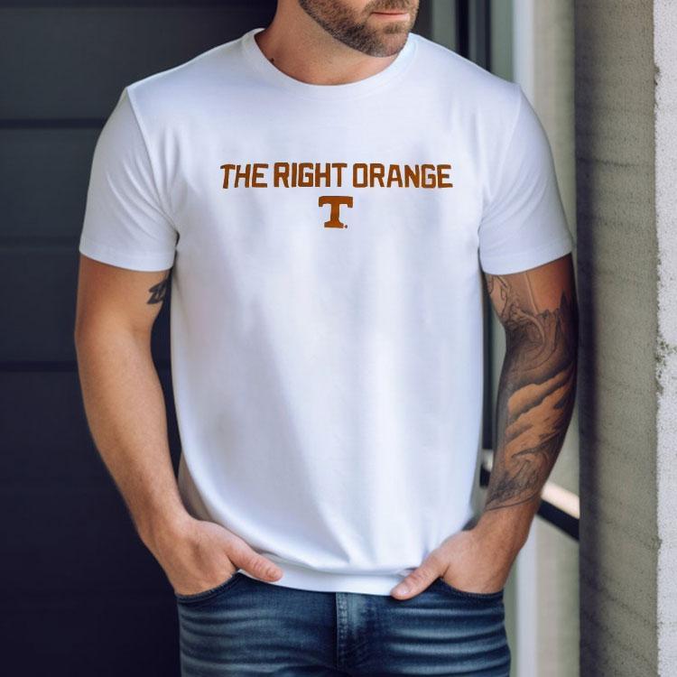 The Right Orange Tennessee Volunrs Logo Shirt