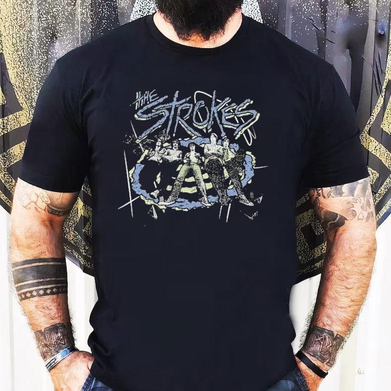 The Strokes Heavy Knit Garment Photo Shirt