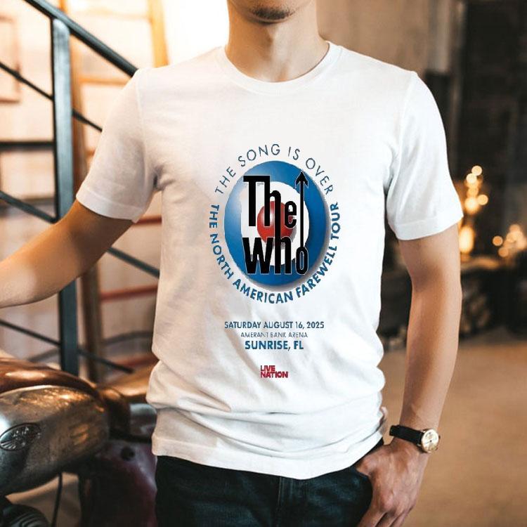 The Who American Farewell Tour The Song Is Over Aug 23 2025 Atlantic City Shirt