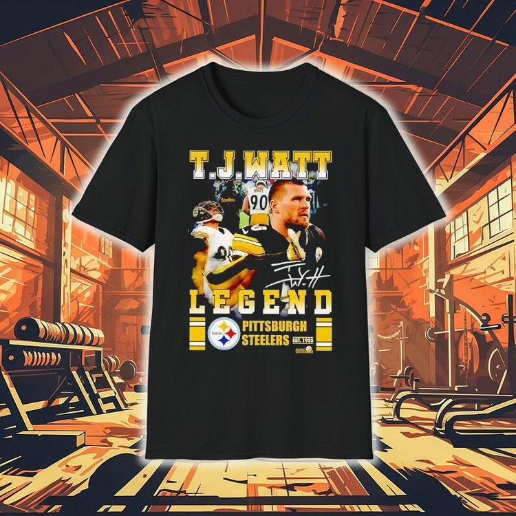 Tj Watt Legend Pittsburgh Slers Football Signature Shirt