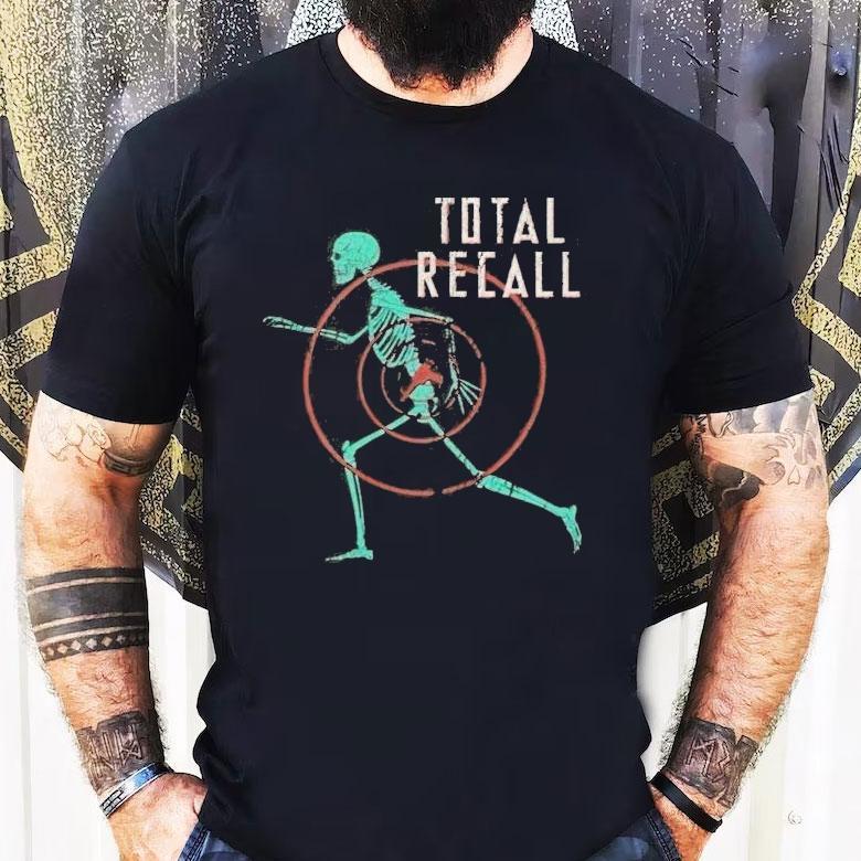 Total Recall Skeleton Skull Shirt