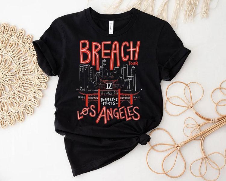 Twenty One Pilots Breach Tour 2025 Los Angeles Shirt