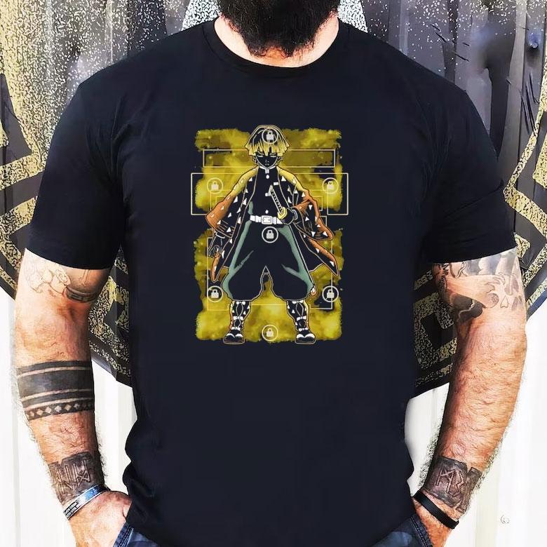 Zenitsu Agatsuma From Demon Slayer Kimetsu No Yaiba Shirt