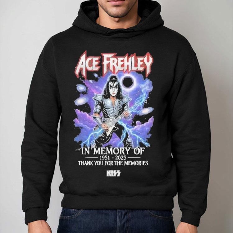 Ace Frehley In Memory Of 1951-2025 Thank You For The Memories Shirt