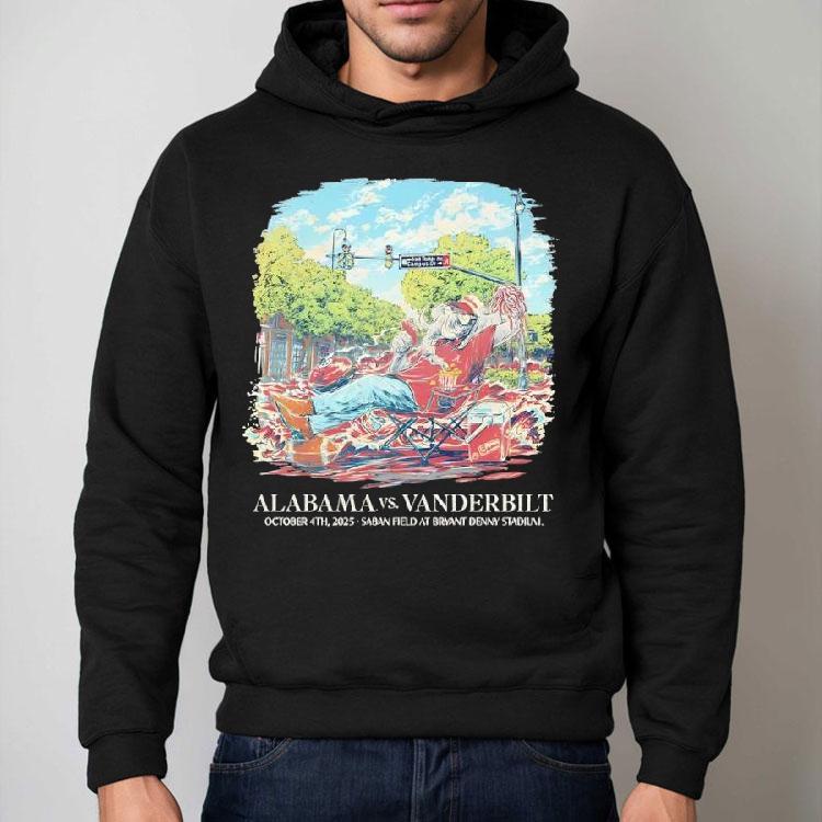 Alabama Vs. Vanderbilt 2025 Shirt
