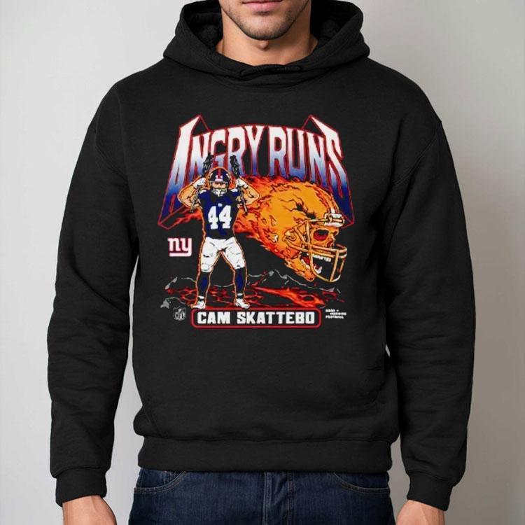 Angry Runs Cam Skattebo New York Giants Football Shirt