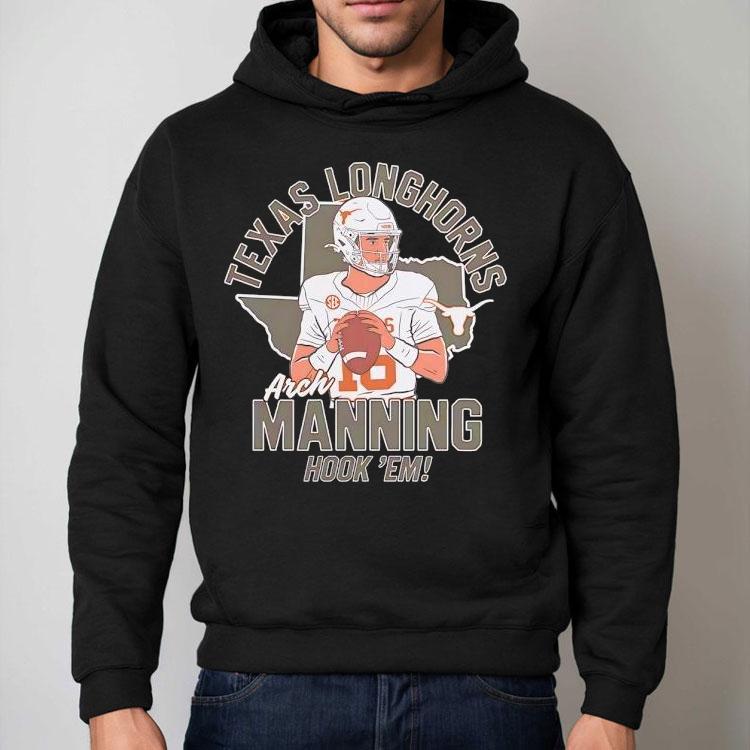 Arch Manning Hook 'em Texas Longhorns Football Shirt
