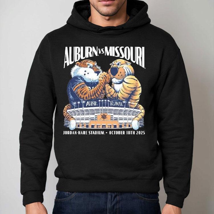 Auburn Tigers Vs Missouri Tigers Auble Truman Jordan Hare Stadium October 18th 2025 Shirt