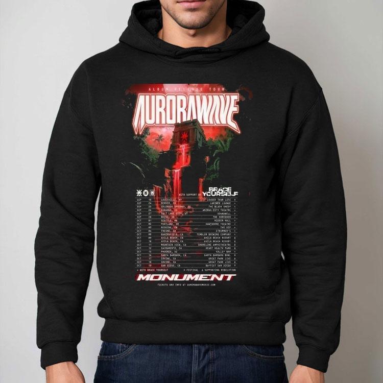 Aurorawave Monument Album Release Tour 2025 Dates Shirt