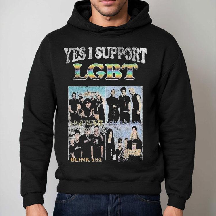 Blink-182 Yes I Support Lgbt Shirt