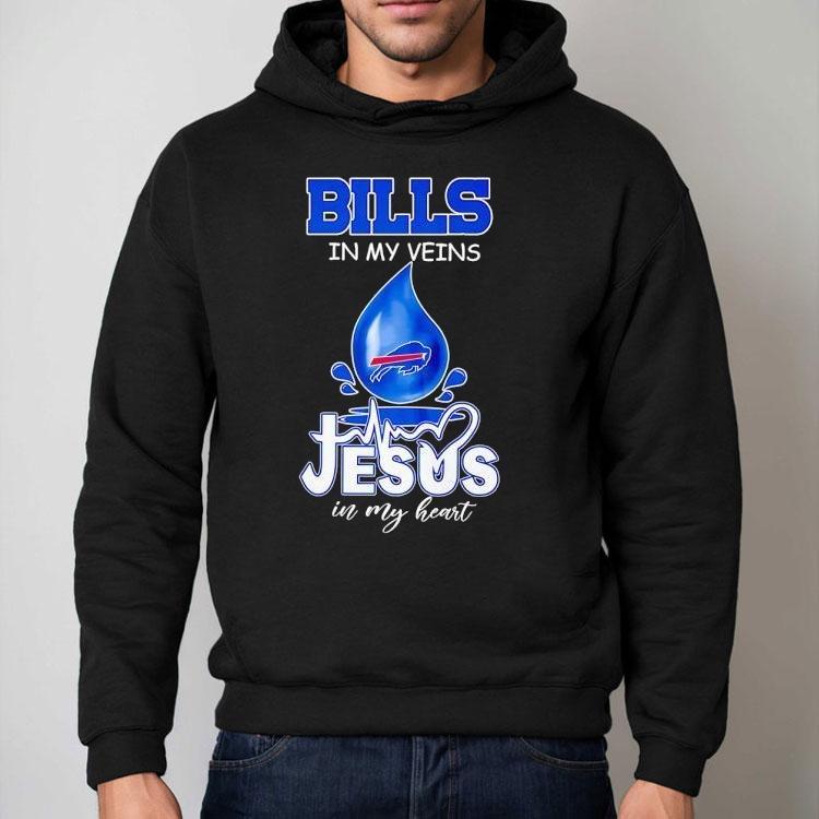 Buffalo Bills My Veins Jesus In My Heart Shirt