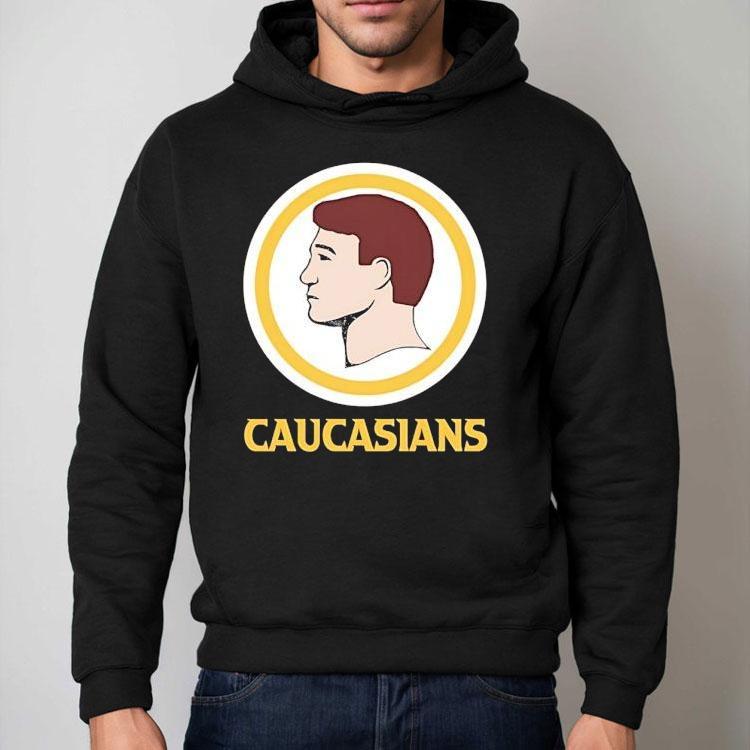 Caucasians Style Washington Commanders Logo Parody Shirt