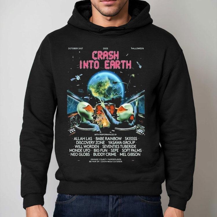 Crash Into Earth October 31, 2025 Halloween Shirt