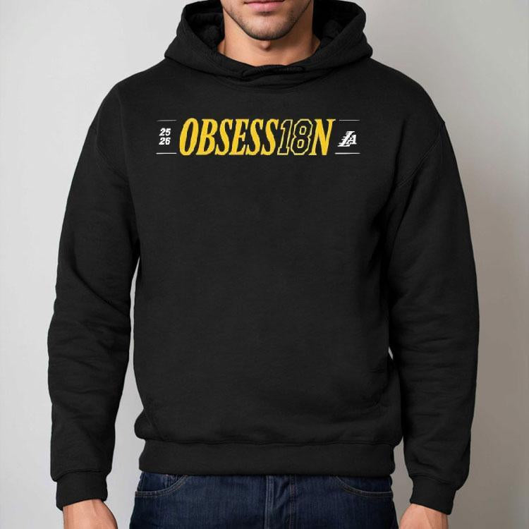Deandre Ayton Wearing Obsess18n La 2025 2026 Los Angeles Lakers Shirt