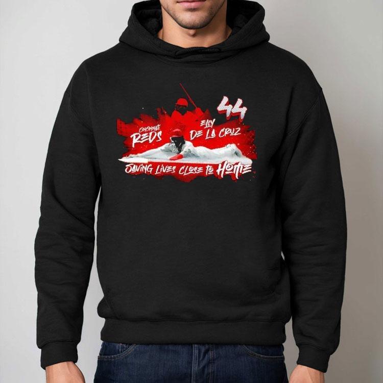 Elly De La Cruz Saving Lives Close To Home Cincinnati Reds Baseball Shirt