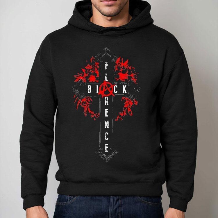 Florence Black Cross Shirt
