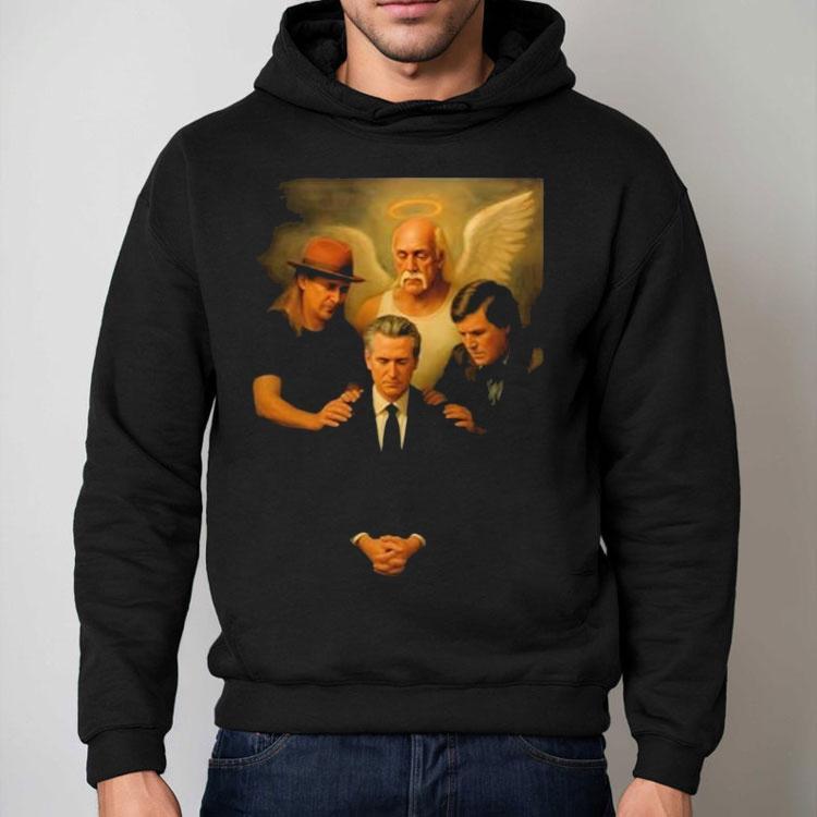 Gavin Newsom And Hulk Hogan Tucker Carlson The Chosen One A Fantastic Shirt