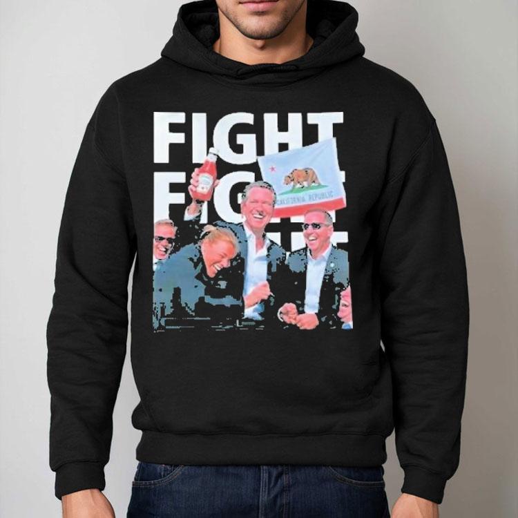 Gavin Newsom Fight Fight Fight California Republic Shirt