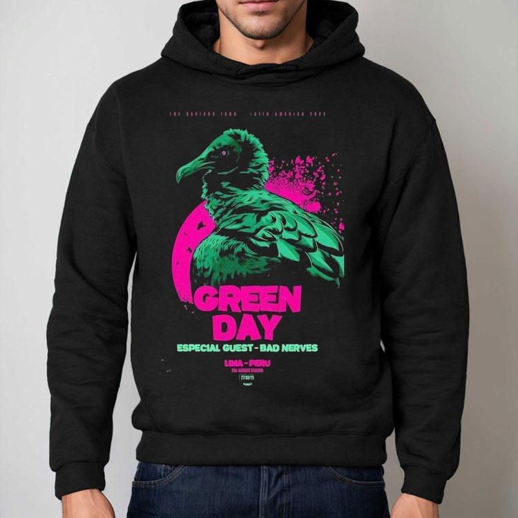 Green Day Bad Nerves Lima, Per Aug 27 2025 Show Shirt