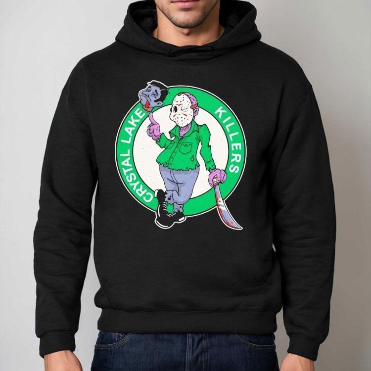 Jason Voorhees In The Style Of The Boston Celtics Logo Shirt