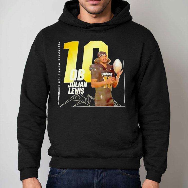 Julian Lewis 10 Qb Colorado Buffaloes Football Shirt