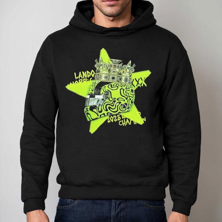 Lando Norris 2025 World Champions Helmet Crown Shirt