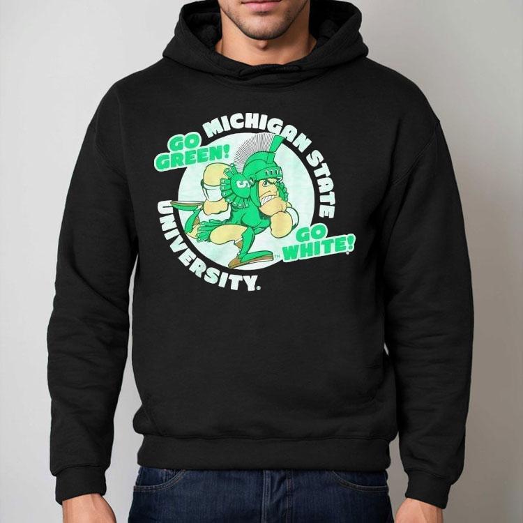 Michigan State Spartans University Go Green Go White Shirt